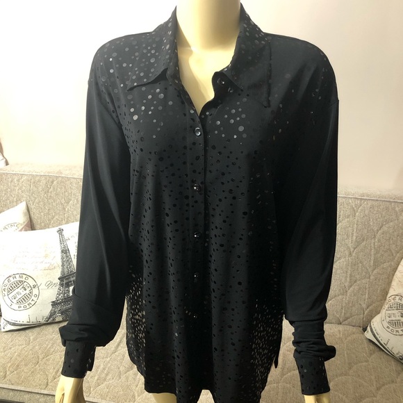 Clara collection blouse with sequins size XL - Picture 2 of 5